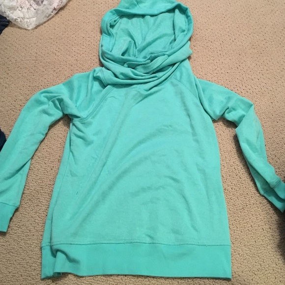 High neck hoodie