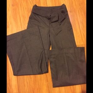 High waisted wide leg trouser