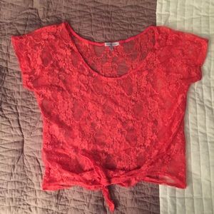 Bundle Lacey Crop Top/dress and leopard top.