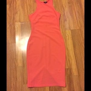 Bodycon racer back midi dress