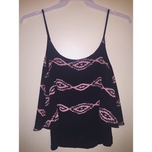 Black and pink top