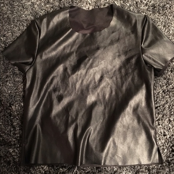 American Apparel Vegan Leather Shirt