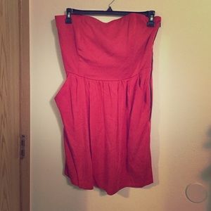 Rachel Roy strapless coral dress