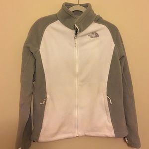 Fleece North Face women's jacket zip up - L