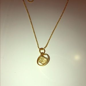 Marc Jacobs Necklace Gold Rotating Dice Pendant