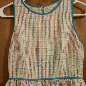Rainbow tweed dress