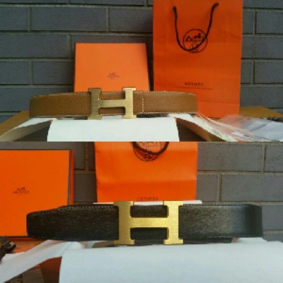 4 Hermes belts got  authinic cards receipts.