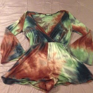 Long little bell sleeved romper