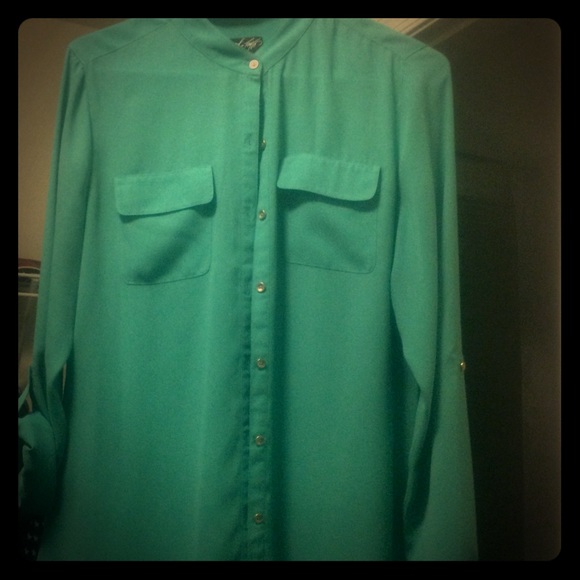 Teal Long Sleeve Shirt