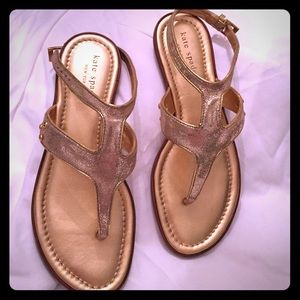 Kate Spade gold sandals