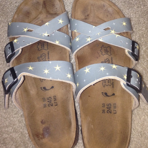 star blue birkies birkinstocks