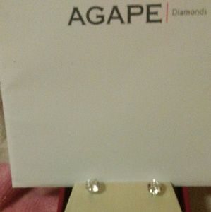 2 carat lab created diamond earrings