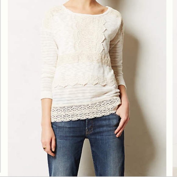 Anthropologie One September Heirloom Pullover