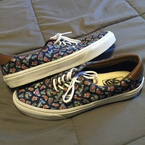 Paisley Vans - navy blue