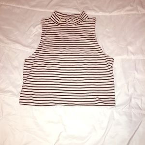 High neck crop top