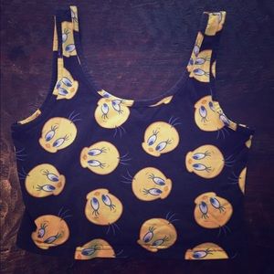 Tweety bird crop top