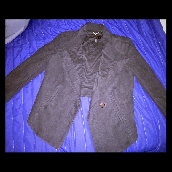 BCBGMaxAzria Misty Morning Poly Jacket (high-low)