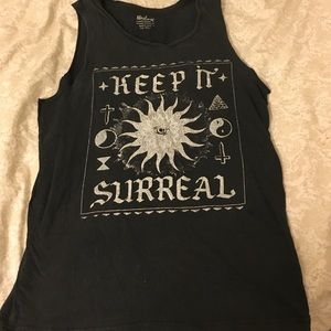 Black UO muscle tank