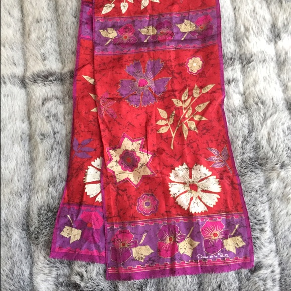 Vintage Oscar de la Renta silk scarf