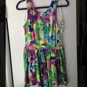 Angel Biba floral ROMPER with fun back