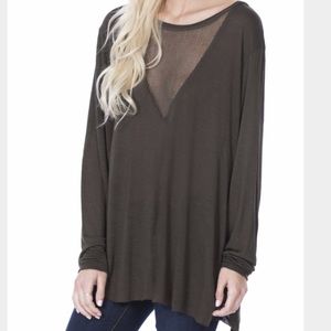 LF Mesh V in long sleeve, army green!