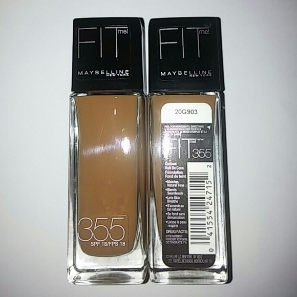 2 For 1 Maybelline Fit Me Foundation #355 Spf 18