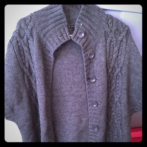 Grey button up sweater
