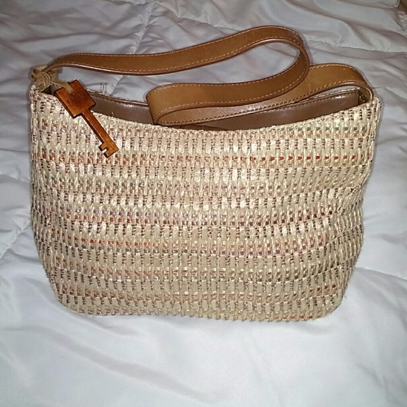 fossil straw purse