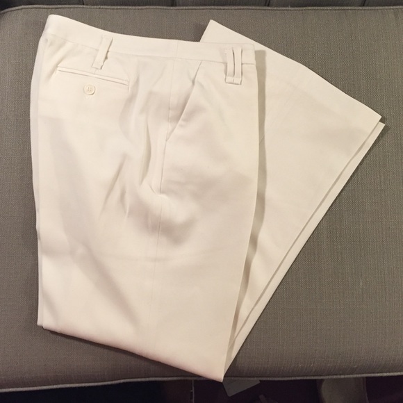 Rafaella Off White Wide Leg Trousers