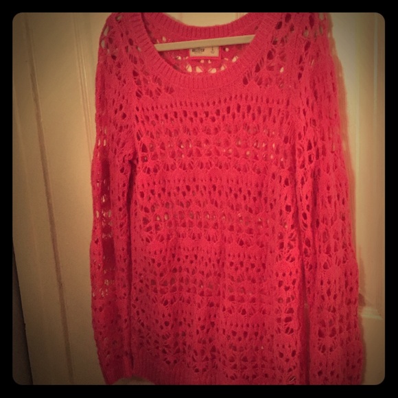 Pink Hollister sweater SZ L