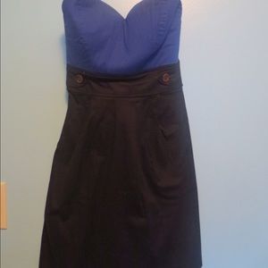 Blue & Black Dress