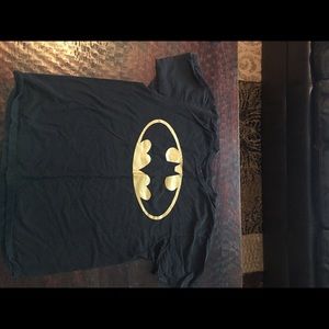Gold metallic batman t shirt