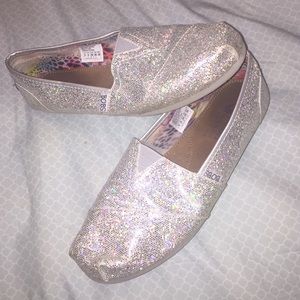 Bobs for Skechers classic silver glitter