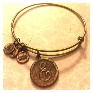 Alex and Ani Intitial E charm bracelet