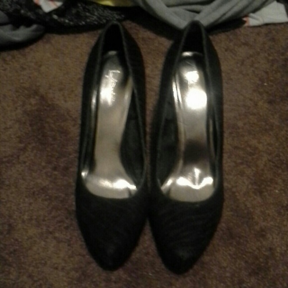 Black zebra heels - Picture 1 of 2
