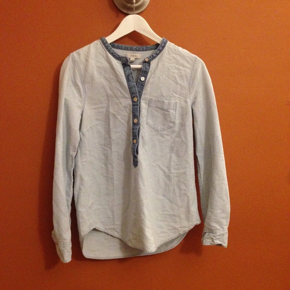 J Crew Denim Shirt - Picture 1 of 3