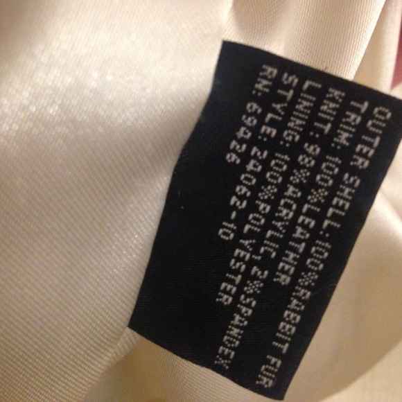 White Rabbit Fur Short Coat - Picture 3 of 4