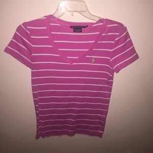 A Ralph Lauren fitted shirt.
