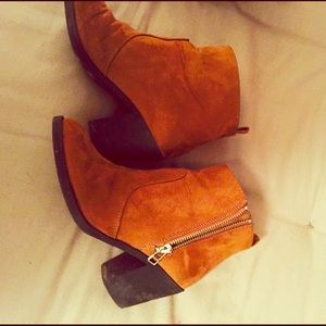 Brown booties