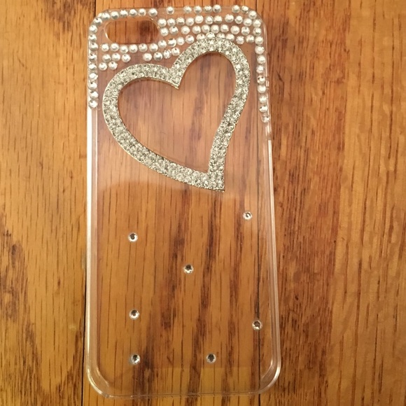 NEW iPhone 5s clear hard case with diamonds