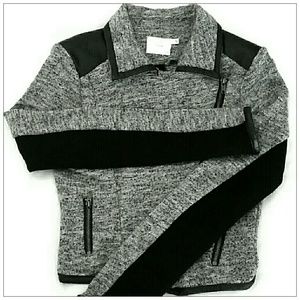 HP!🎈LUSH | KNIT CROPPED MOTO JACKET