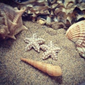 Pearl Starfish Earrings