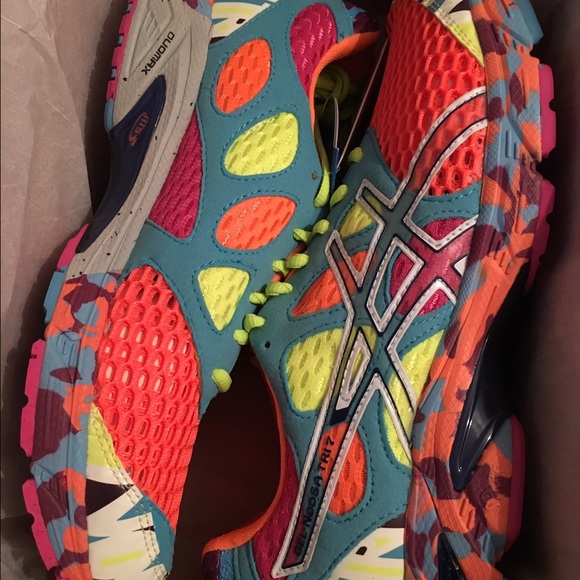 Asics gel noosa tri 7 neon orange men sz 9.5 new