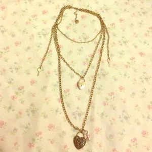 BETSEY JOHNSON LAYERED NECKLACE