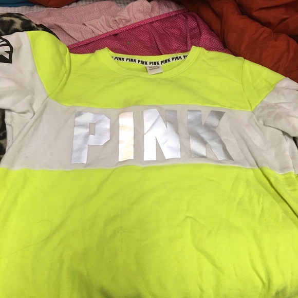 Neon PINK Reflective Crewneck