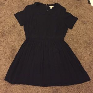 NEW collared black babydoll dress