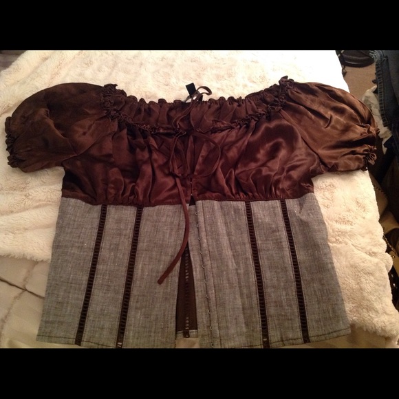 Bebe peasant blouse
