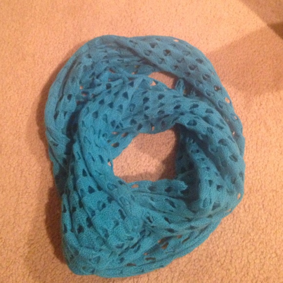 Blue infinity scarf