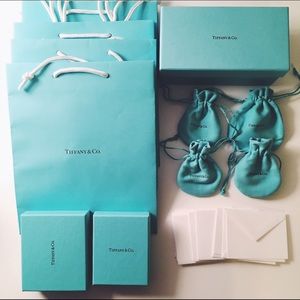 Tiffany & Co. Bags, Boxes, Cards, Jewelry Pouches