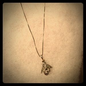 Open Heart Angel Necklace